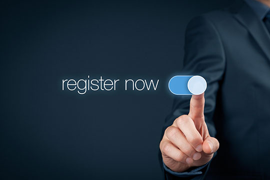 Online registration facility